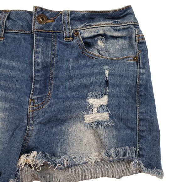 Wax Micro Jorts sz S Women Hean Shorts Min8 Destructed Frayed Raw Hem Y2K 90s - Picture 8 of 8